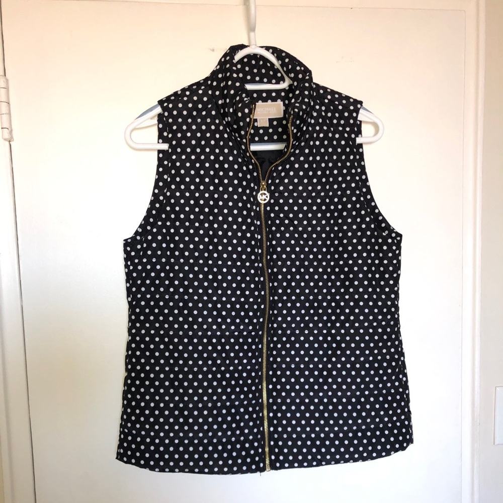 Michal Kors polka dot vest